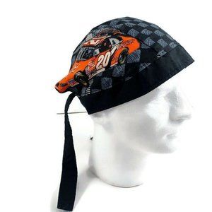 Nascar Tony Stewart Biker Bandana -Durag -Home Depot No. 20 -Tie Back -Vintage